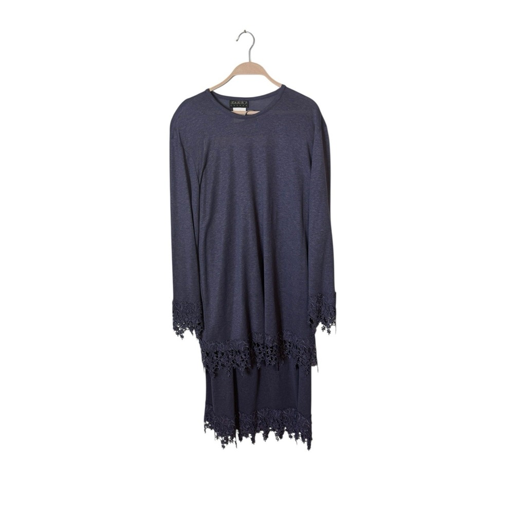 Linda Lundstrom Canada Purple Two‎ Piece Set Large Tunic Skirt Modest purple